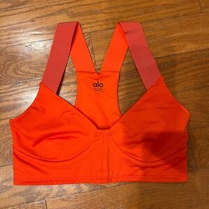 ALO Yoga Orange bra top S